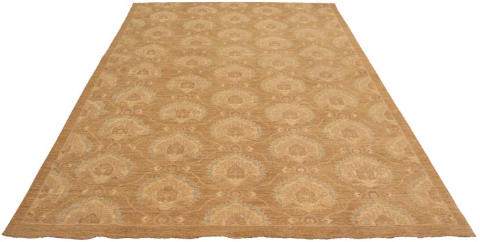 Pakistani Lahore Finest Collection 9'9" x 14'4" Hand-knotted Wool Rug 