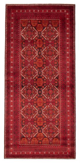 Afghan Royal Baluch 3'5" x 7'3" Hand-knotted Wool Rug 