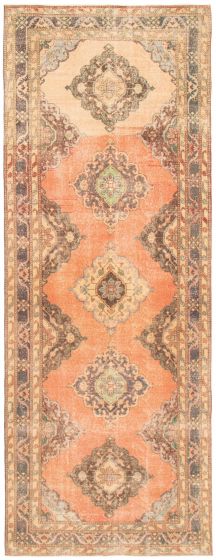 Turkish Anadol Vintage 4'8" x 12'11" Hand-knotted Wool Rug 