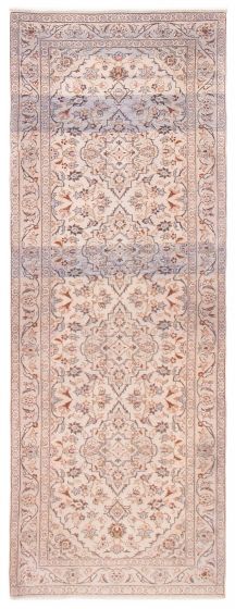 Turkish Antalya Vintage 3'4" x 9'5" Hand-knotted Wool Rug 