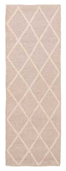 Indian Sienna 2'3" x 6'9" Braid weave Wool Rug 