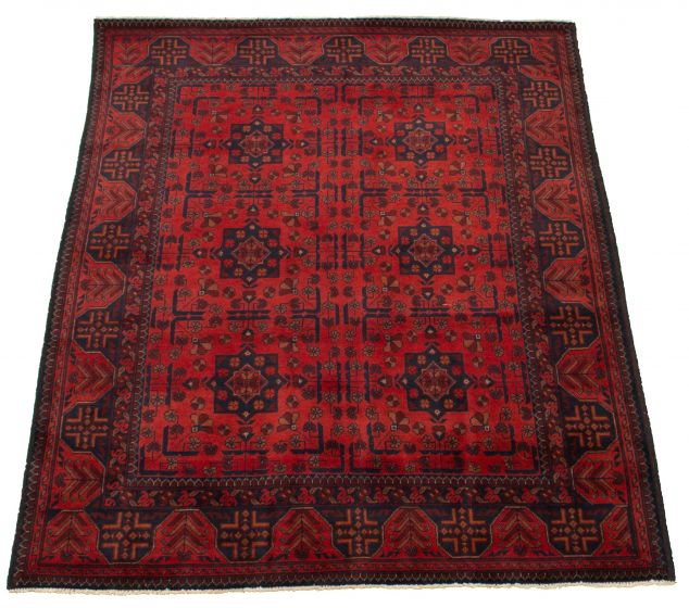 Afghan Finest Khal Mohammadi 5'1" x 6'6" Hand-knotted Wool Rug 