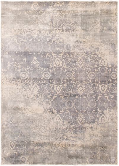 Indian Galleria 5'3" x 7'4" Hand-knotted Bamboo Silk Rug 