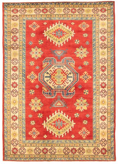 Afghan Finest Ghazni 6'8" x 9'7" Hand-knotted Wool Rug 
