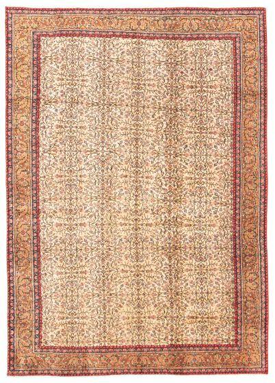 Turkish Kayseri Vintage 6'6" x 9'4" Hand-knotted Wool Rug 