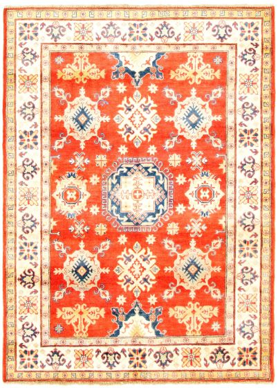 Afghan Finest Ghazni 5'0" x 6'8" Hand-knotted Wool Rug 