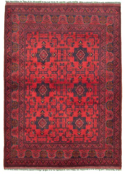Afghan Finest Khal Mohammadi 4'2" x 6'4" Hand-knotted Wool Rug 