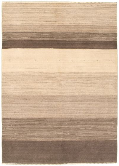 Indian Ananda 4'9" x 6'7" Hand-knotted Wool Rug 