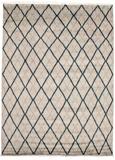 Pakistani Pak Finest Marrakesh 9'1" x 12'5" Hand-knotted Wool Rug 