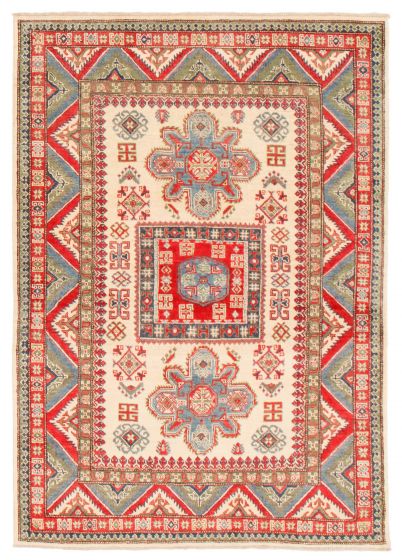 Afghan Finest Ghazni 4'10" x 6'11" Hand-knotted Wool Rug 