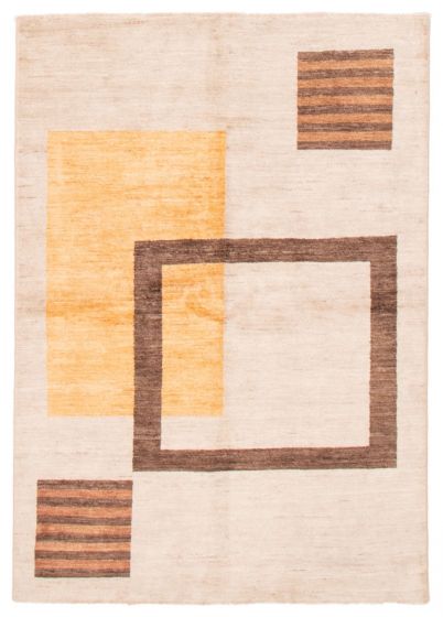 Pakistani Finest Peshawar Ziegler 5'6" x 7'11" Hand-knotted Wool Rug 