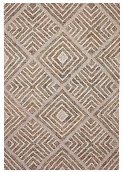 Indian Palas Denizli 5'4" x 7'7" Flat-Weave Jute Kilim 
