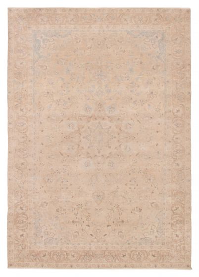 Turkish Antalya Vintage 6'6" x 9'5" Hand-knotted Wool Rug 