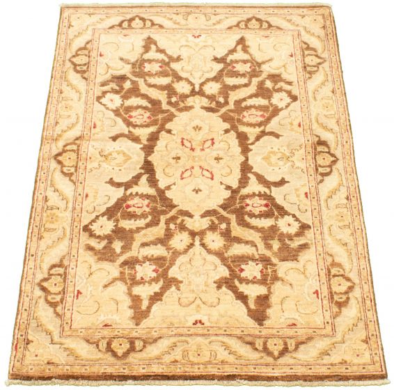 Pakistani Peshawar Oushak 4'1" x 6'3" Hand-knotted Wool Rug 