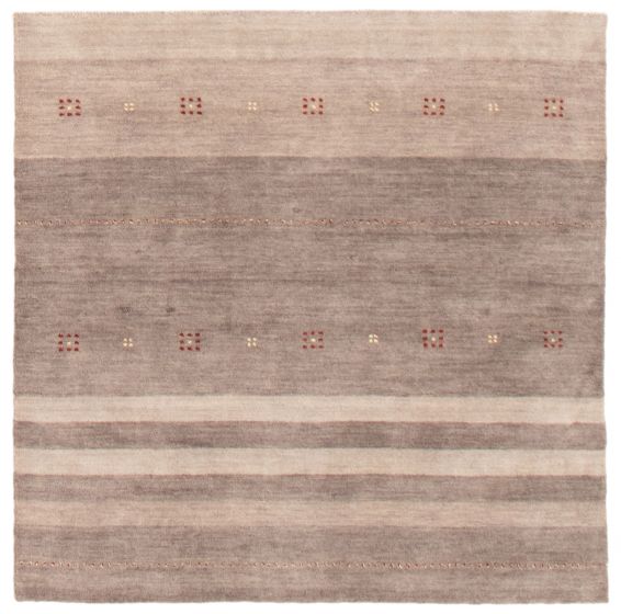 Indo Gabbeh 3'9" x 3'10" Hand Loomed Wool Rug 