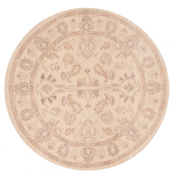 Pakistani Peshawar Oushak 5'1" x 5'1" Hand-knotted Wool Rug 