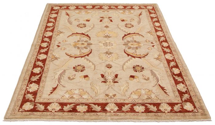 Afghan Chobi Finest 5'10" x 7'10" Hand-knotted Wool Rug 