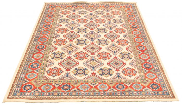 Afghan Finest Ghazni 6'6" x 9'5" Hand-knotted Wool Rug 