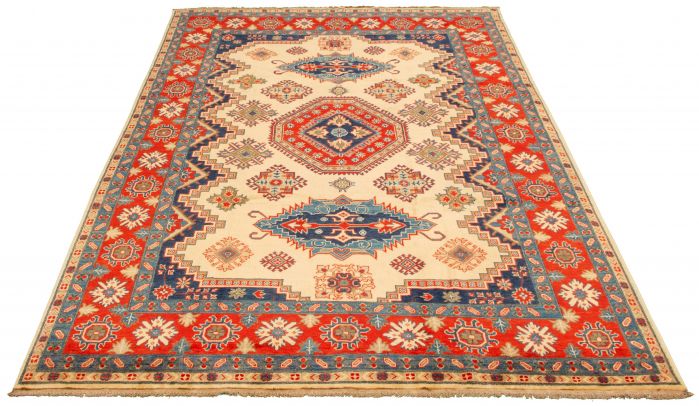 Afghan Finest Ghazni 8'0" x 11'8" Hand-knotted Wool Rug 