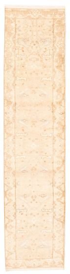 Indian Royal Oushak 2'8" x 11'8" Hand-knotted Wool Rug 