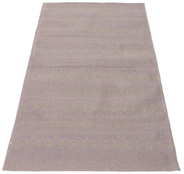 Indian Collage 4'9" x 6'9" Handmade Chenille Rug 