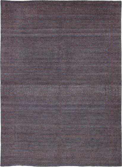 Indian La Seda 5'9" x 7'10" Hand-knotted Wool & Silk Rug 