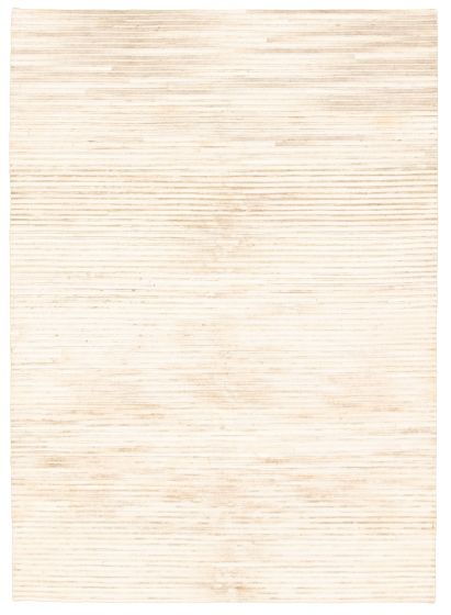 Argentina Cowhide Patchwork 5'3" x 7'4" Handmade Leather Rug 