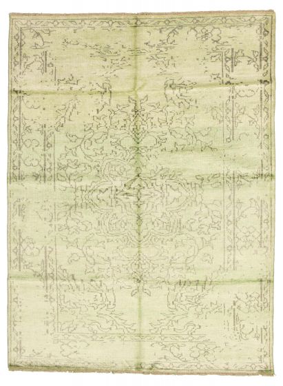 Indian Color transition 7'4" x 10'0" Hand-knotted Bamboo Silk Rug 