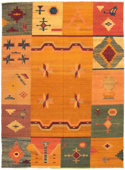 Turkish Sundance 10'0" x 13'0" Flat-Weave Wool Kilim 