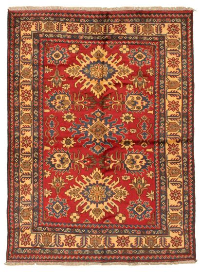 Afghan Finest Kargahi 4'7" x 6'4" Hand-knotted Wool Rug 