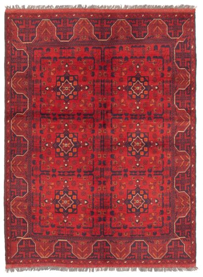 Afghan Finest Khal Mohammadi 4'11" x 6'3" Hand-knotted Wool Rug 