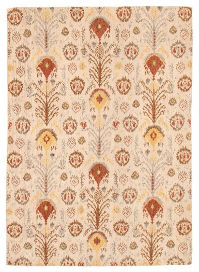 Indian Heritage 5'8" x 7'11" Hand-knotted Wool Rug 