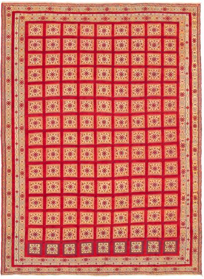 Afghan Tajik Caucasian 6'7" x 8'10" Hand-knotted Wool Rug 