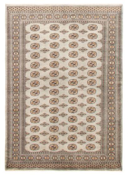 Pakistani Finest Peshawar Bokhara 5'11" x 8'3" Hand-knotted Wool Rug 