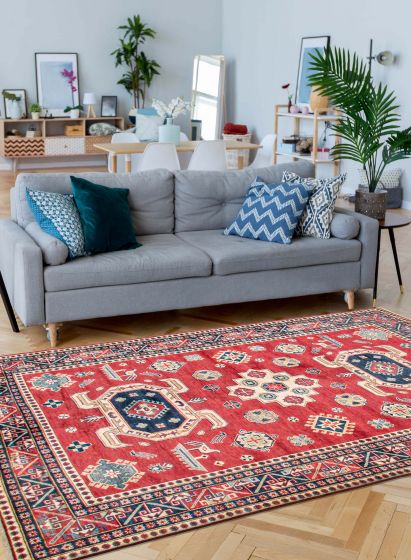 Afghan Finest Ghazni 6'7" x 9'6" Hand-knotted Wool Rug 