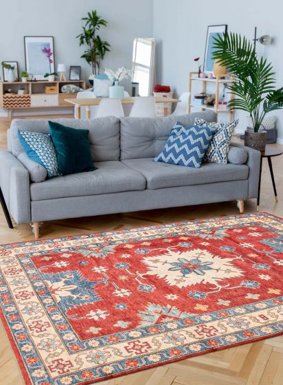 Afghan Finest Ghazni 8'0" x 11'8" Hand-knotted Wool Rug 