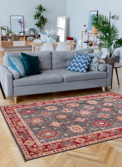 Afghan Uzbek Ghazni 6'5" x 9'8" Hand-knotted Wool Rug 