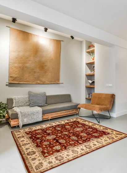 Indian Jamshidpour 7'10" x 10'0" Hand-knotted Wool Rug 