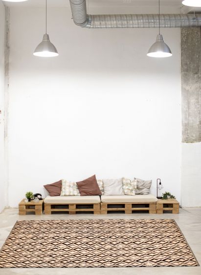 Turkish Sivas 10'3" x 13'9" Flat-Weave Wool Kilim 