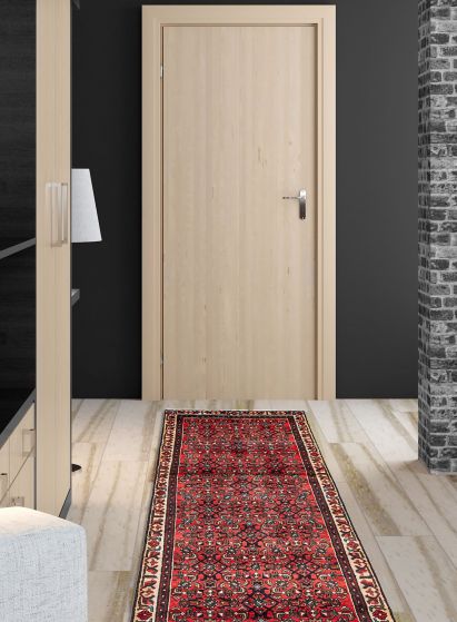 Persian Style 3'2" x 9'9" Hand-knotted Wool Runner Rug 