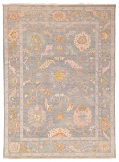 Tapis oushak moderne 8'10" x 11'11" en laine