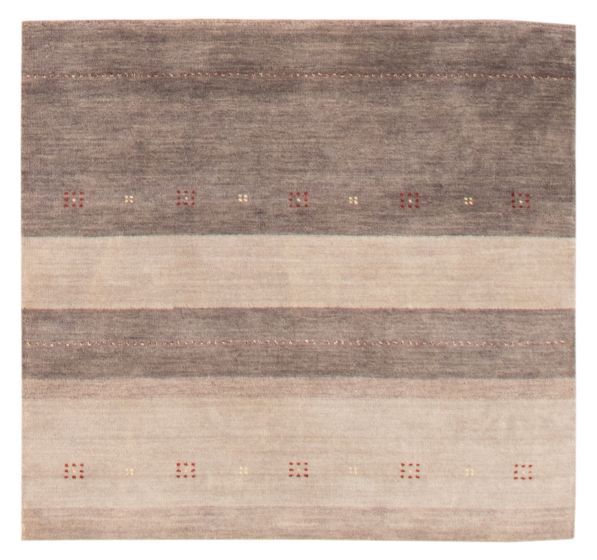 Indo Gabbeh 3'9" x 3'10" Hand Loomed Wool Rug 