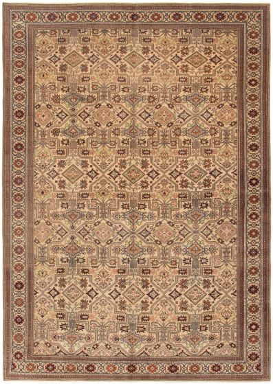 Turkish Kayseri Vintage 6'8" x 9'7" Hand-knotted Wool Rug 