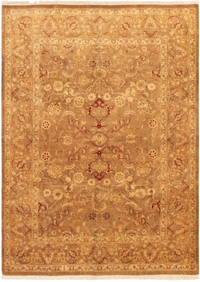 Pakistani Peshawar Oushak 6'2" x 8'5" Hand-knotted Wool Rug 