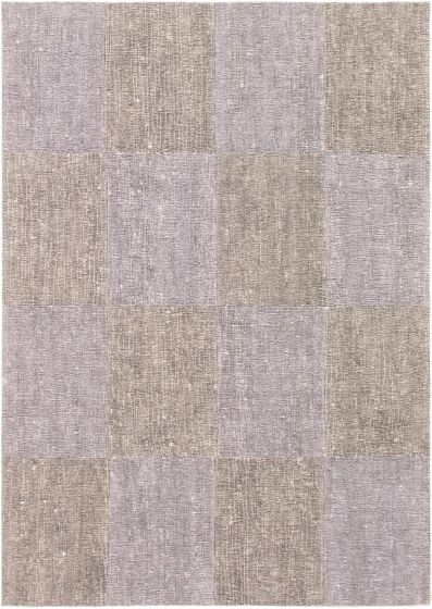 Indian Collage 5'0" x 6'10" Handmade Chenille Rug 