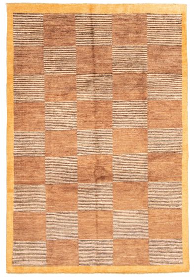 Pakistani Peshawar Ziegler 6'8" x 9'10" Hand-knotted Wool Rug 