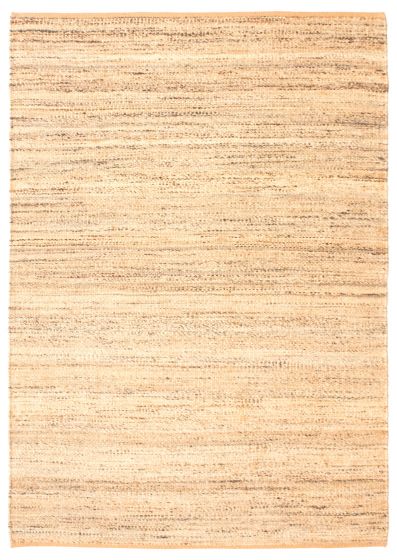 Indian Palas Denizli 5'4" x 7'8" Flat-Weave Jute Kilim 
