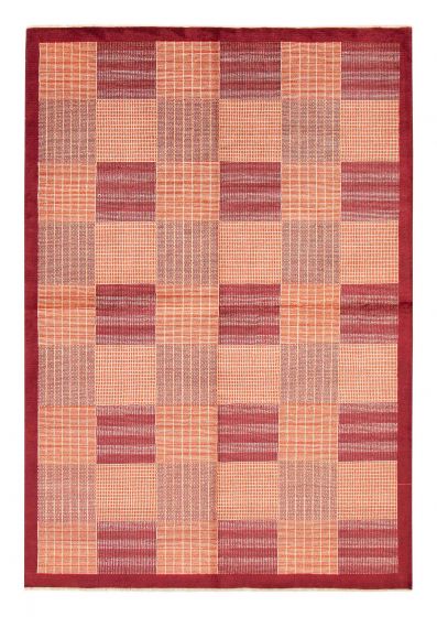 Pakistani Finest Peshawar Ziegler 6'7" x 9'7" Hand-knotted Wool Rug 