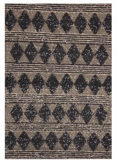 Indian Sienna 5'1" x 7'2" Braided Weave Wool Rug 