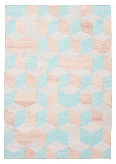 Turkish Ankara 5'2" x 7'10" Flat-Weave Wool Kilim 